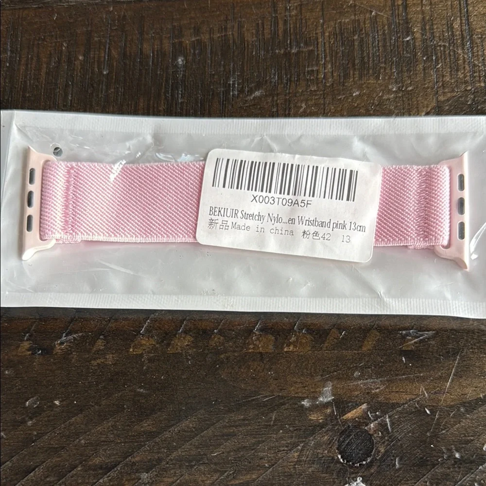 Pink Nylon Apple Watch Band